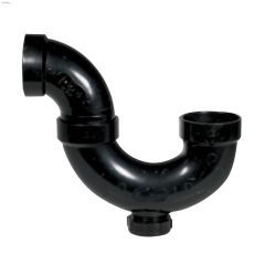 2\" Hub ABS P-Trap With Cleanout