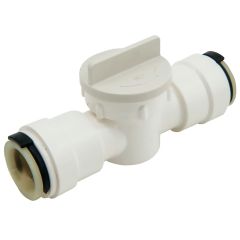 1/2" Plastic Quick Connect Straight Stop Valve