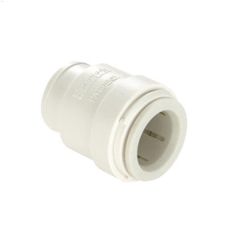 3\/8\" Off-White Polysulfone Quick Connect End Stop
