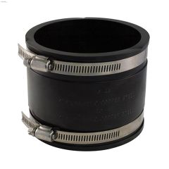 4\" Cast Iron\/Plastic To Cast Iron\/Plastic Flexible Coupling