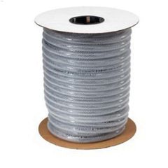 1\" x 1-3\/8\" x 50' Clear Braided Vinyl Tube