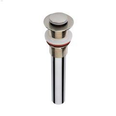 Brushed Nickel Pop-Up Drain Without Overflow