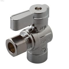 3\/8\" Compression x 1\/2\" Sweat Angled Ball Shut-Off Valve