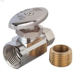 M-Line 3\/8\" Compression x 1\/2\" FIP Straight Shut-Off Valve