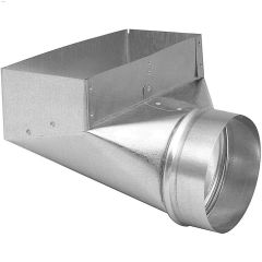 4\" x 12\" x 6\" Galvanized 30 ga. Angle Boot
