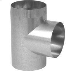 3\" x 3\" x 3\" Galvanized 30 ga. Straight Tee Joint