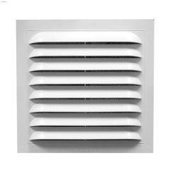 Duraflo 12\" x 12\" 0.86\" White Square Gable Vent