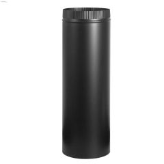 6\" x 24\" Matte Black Stove Pipe