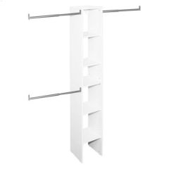12-1\/2\" x 14\" White Laminated Wood Tower Starter Kit