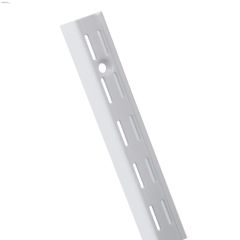 63\" x 11\/16\" x 1\" White Heavy Duty Wall Standard