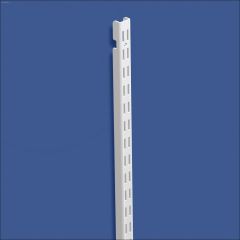 ShelfTrack\u00ae 60\" x 1\" x 5\/8\" White Steel Standard