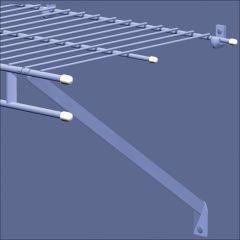 1\/2\" x 1\/2\" White Plastic End Cap-84\/Pack