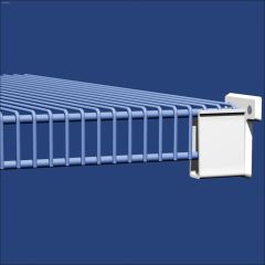 2-1\/8\" x 1-3\/4\" White Resin Wall Bracket-2\/Pack