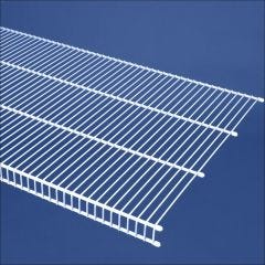 72\" x 20\" White Steel Close Mesh