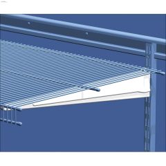 ShelfTrack\u00ae 20\" White Wire Shelving Bracket