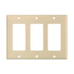 Ivory Thermoset (3) Decorator Wall Plate