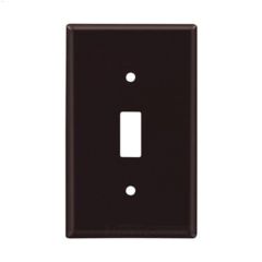 Brown Thermoset (1) Toggle Switch Wall Plate