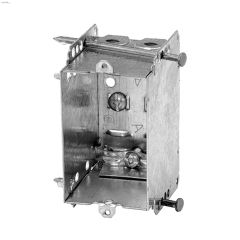 2\" x 3\" x 2-1\/2\" Metal Single Gang Device Box With Nails
