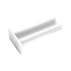 1-1\/2\" White Steel Euro Drawer Slide Bracket