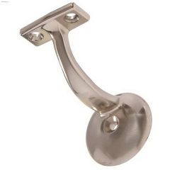 Satin Nickel Ornamental Handrail Bracket-1\/Pack
