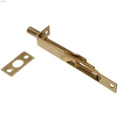 6\" Solid Brass\/Bright Brass Flush Bolt