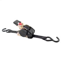 10' x 1\" Black Re-Tractable Ratchet Strap-2\/Pack