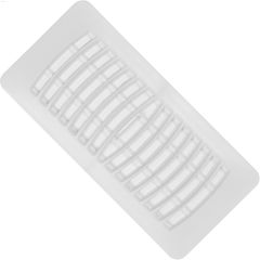 3\" x 10\" White Louvered Design Floor Register