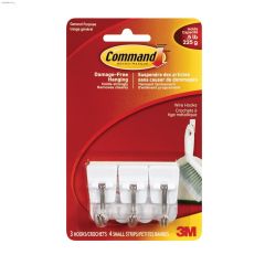 Command\u2122 White Small Wire Hook