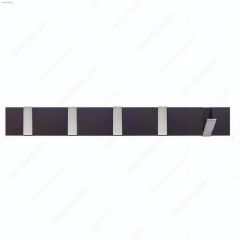 2-25\/32\" Espresso\/Brushed Nickel Hook Rack