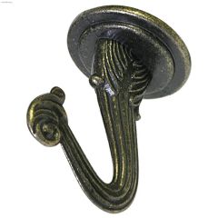 Antique Brass Swag Hook