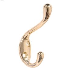 Brass Plated Heavy Duty Coat\/Hat Hook