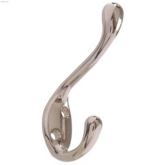 Nickel Heavy Duty Coat\/Hat Hook