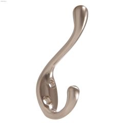Satin Nickel Heavy Duty Coat\/Hat Hook