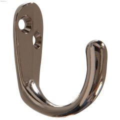 Nickel Single Clothes Hook-2\/Pack