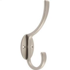 Satin Nickel Ornamental Coat\/Hat Hook