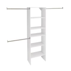 25\" x 14\" White Laminated Wood Tower Starter Kit