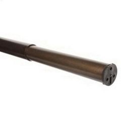 48-72\" Brushed Nickel Steel Heavy Duty Adjustable Closet Rod