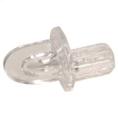 1\/4\" Clear Plastic Shelf Pin-20\/Pack