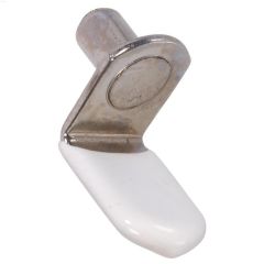 1\/4\" White Metal With Vinyl Tip Shelf Pin-4\/Pack