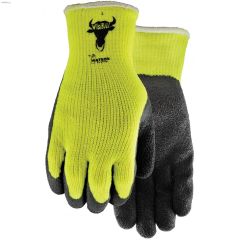 Hi-Visible Safety Yellow Poly\/Cotton L Visibull Gloves