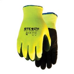 Hi-Visible Safety Yellow Thermal Polyester L Gloves