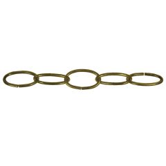 #10 Brass Plated Decorative Oval Chain