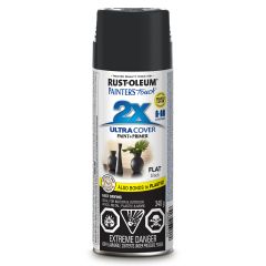 2X 340 g Aerosol Black Ultra Cover Spray Paint