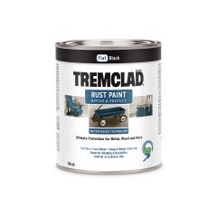 Tremclad 946 mL Can Flat Black Water-Based Rust Paint