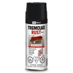 Tremclad 340 g Flat Black Rust Spray Paint