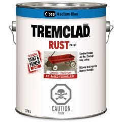 Tremclad 3.78 L Can Gloss Medium Blue Oil-Based Rust Paint