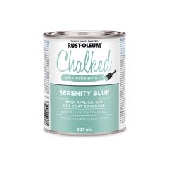 887 mL Serenity Blue Water-Based Chalked Ultra Matte Paint