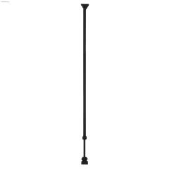 3' 2\" x 1\/2\" x 1\/2\" Satin Black Adjustable Plain Baluster