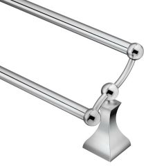 Retreat 24\" Chrome Double Towel Bar