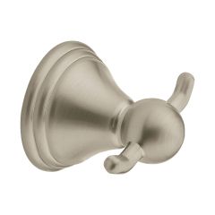 Preston Brushed Nickel Double Robe Hook